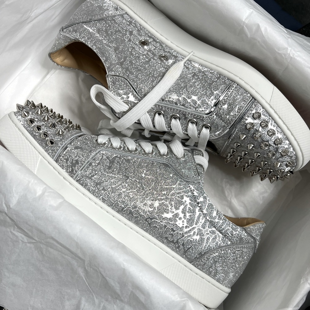 Christian Louboutin Vieira Glitter Sneakers